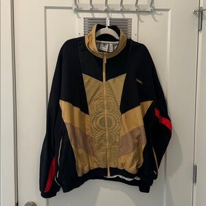 Adidas Black and Gold Retro Jacket